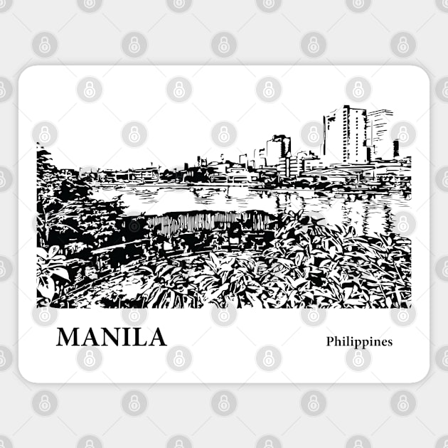 Manila Philippines Magnet by Lakeric